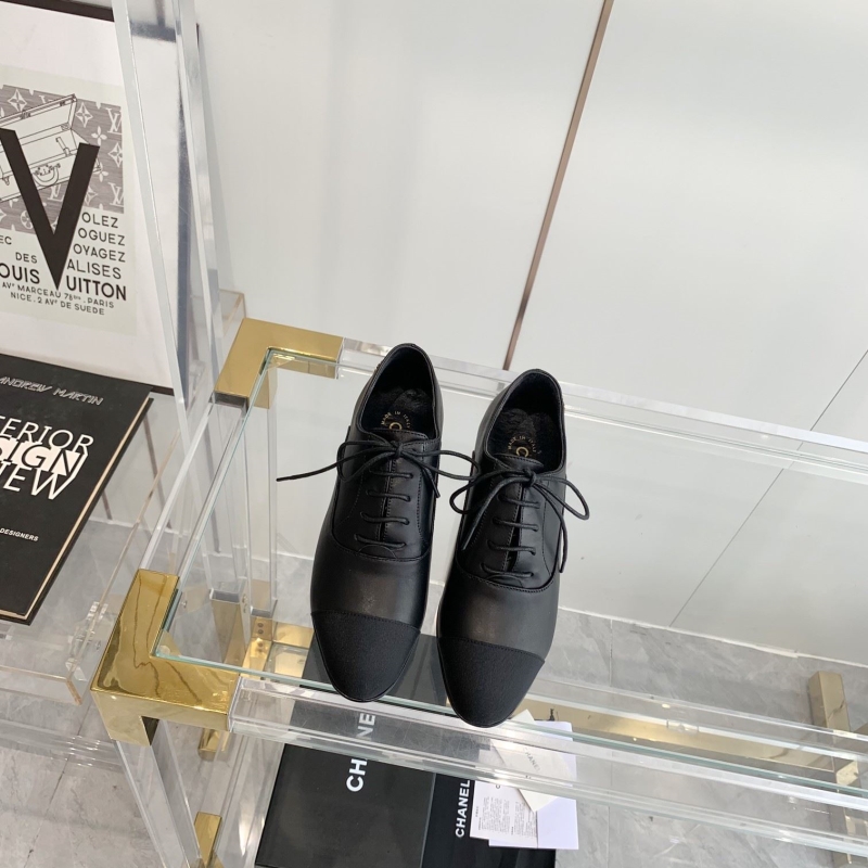 Ch*el leather shoes